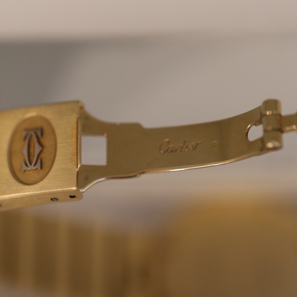 Cartier Santos Ronde yellow gold watch - Picture 14 of 16